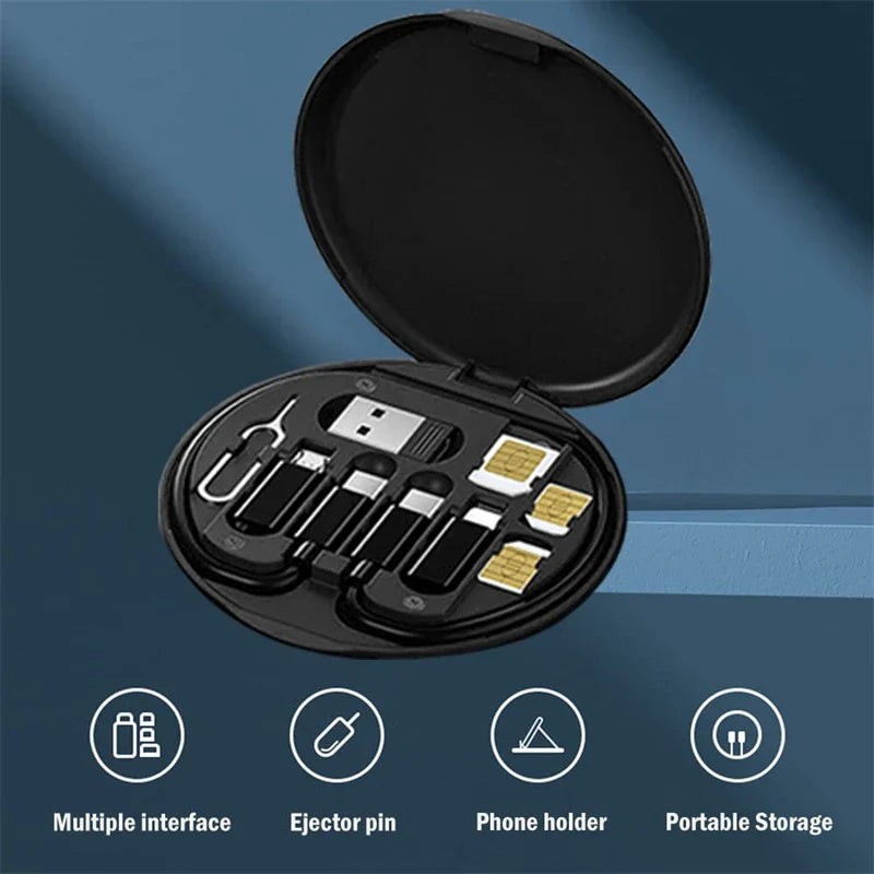 Multi-Function Adapter Kit - 60W Fast Charging, OTG Converter, Universal Compatibility
