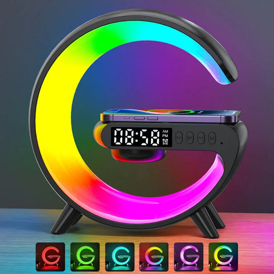 Sunrise Wake-Up Lamp with Bluetooth Speaker, Polar Projection & Portable Design